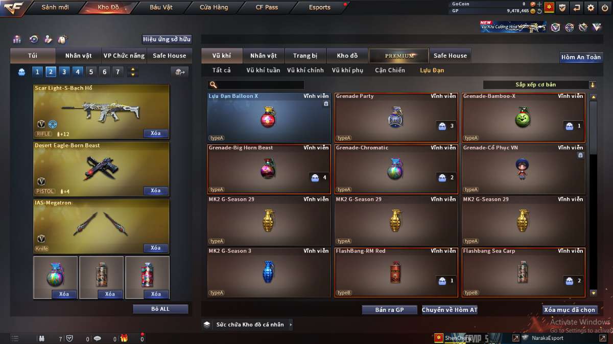 shop acc cf uy tin gia re